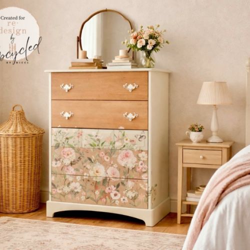 Decor Transfers® – Blush Harmony – total sheet size 24″x35″, cut into 4 sheets