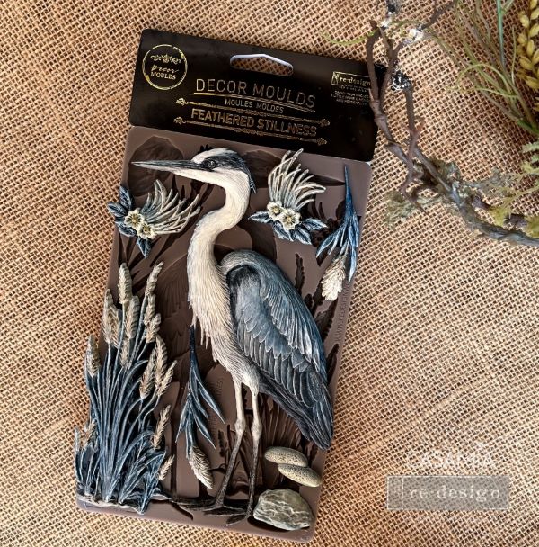 Decor Moulds® – Feathered Stillness – 1 pc, 5″x8″x8mm
