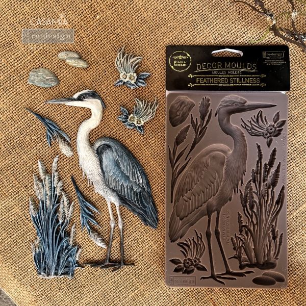 Decor Moulds® – Feathered Stillness – 1 pc, 5″x8″x8mm