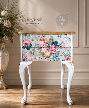 Double Delight Decoupage Fiber Paper Set – Pink Blossom Bliss – Total 2 sheets – 1 sheet, 19.5″x30″ + 1 sheet, 11.7″x16.5″