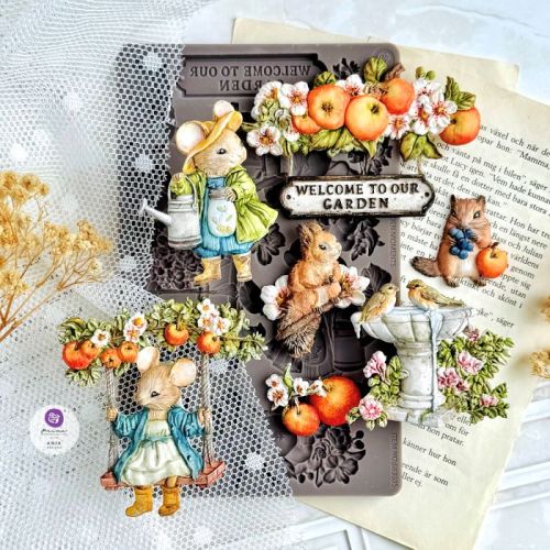 Homegrown Collection Decor Moulds® – Sweet Garden – 1 pc, 5″x8″x8mm