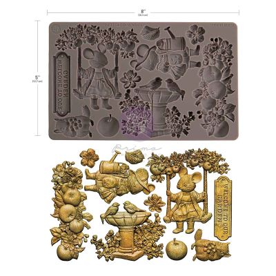 Homegrown Collection Decor Moulds® – Sweet Garden – 1 pc, 5″x8″x8mm