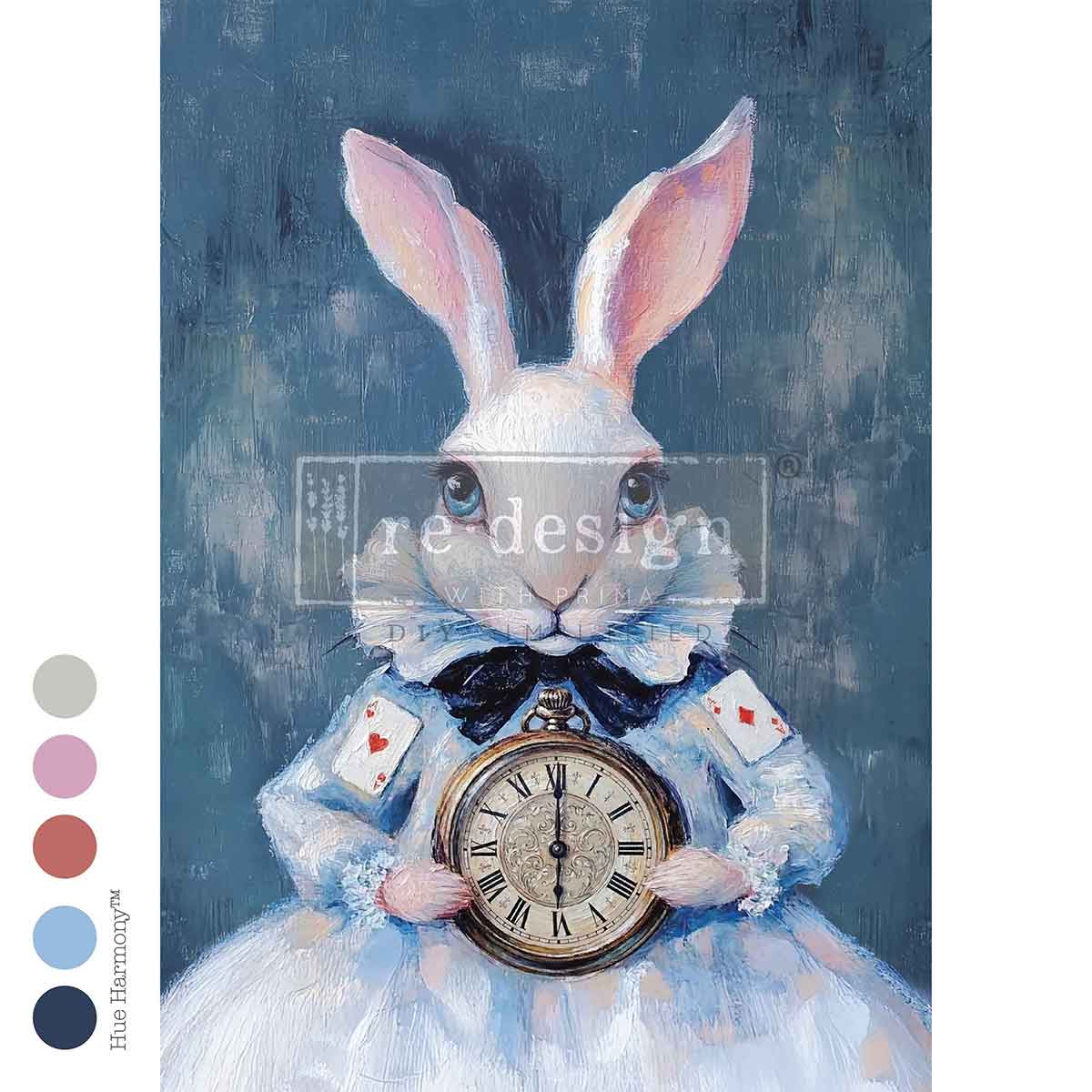A3 Decoupage Fiber – Six O’Clock Certainty – 1 sheet, 11.7″x16.5″
