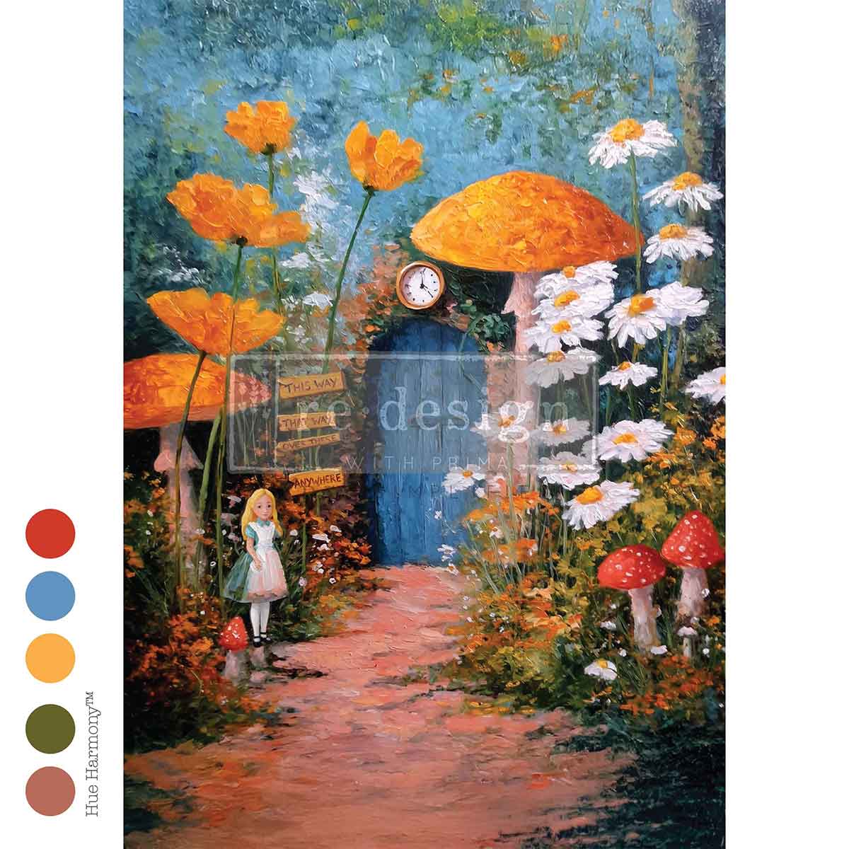 A3 Decoupage Fiber – A Choice Of Directions – 1 sheet, 11.7″x16.5″