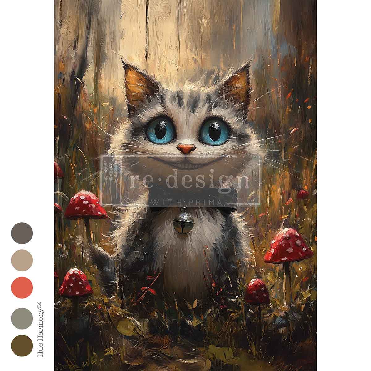 A3 Decoupage Fiber – Whiskers Of Wit – 1 sheet, 11.7″x16.5″