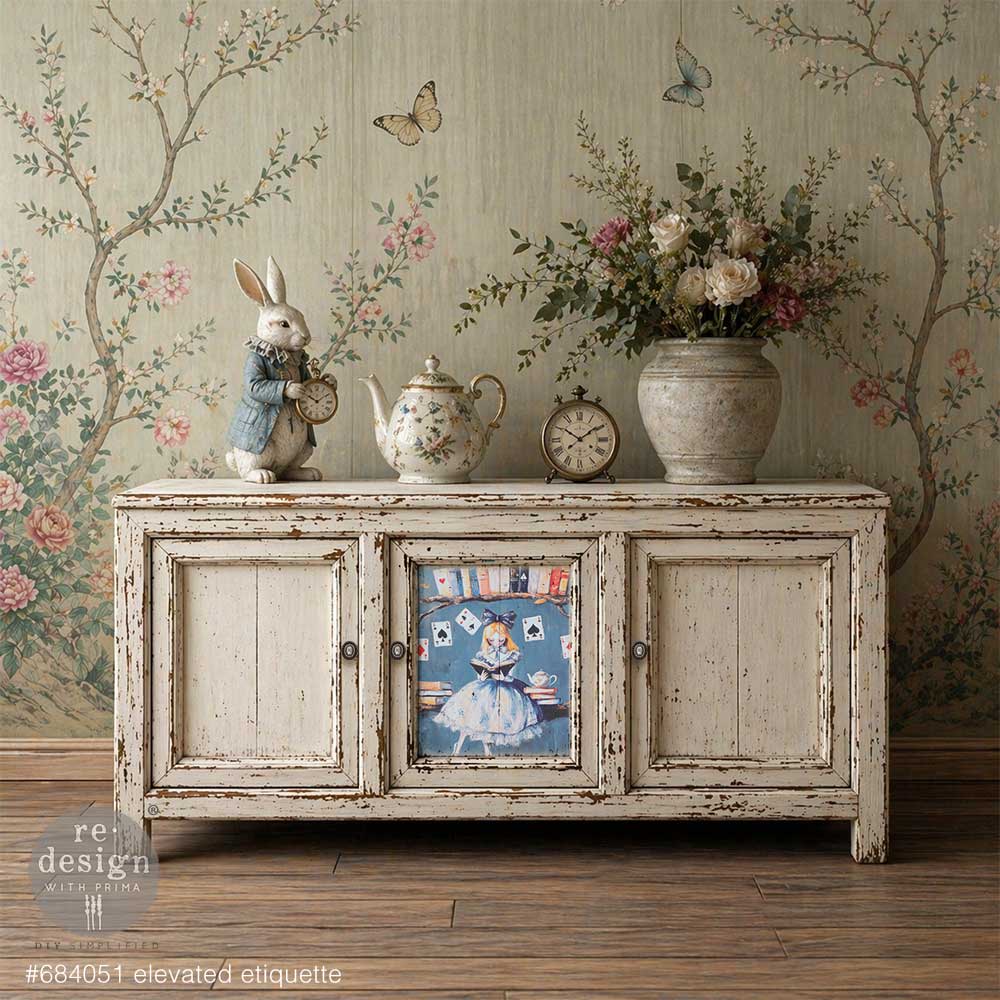 A2 Decoupage Fiber – Elevated Etiquette – 1 sheet, 16.54″x23.39″