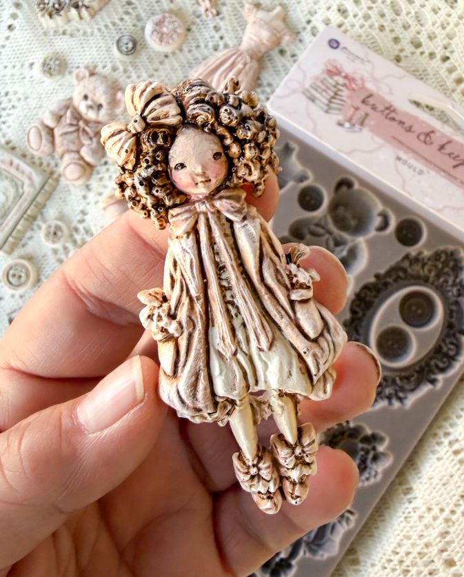 Buttons & Keepsakes Collection Decor Moulds® – – 1 pc, 5″x8″x8mm