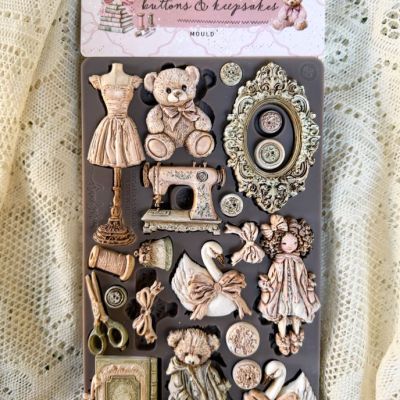 Buttons & Keepsakes Collection Decor Moulds® – – 1 pc, 5″x8″x8mm