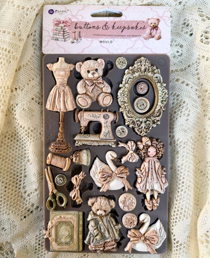 Buttons & Keepsakes Collection Decor Moulds® – – 1 pc, 5″x8″x8mm