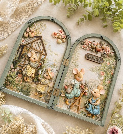 Homegrown Collection Decor Moulds® – Tiny Gardeners – 1 pc, 5″x8″x8mm