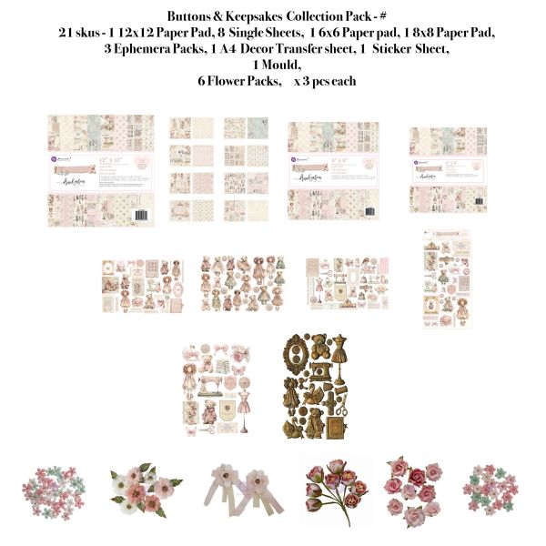 Buttons & Keepsakes Collection Pack