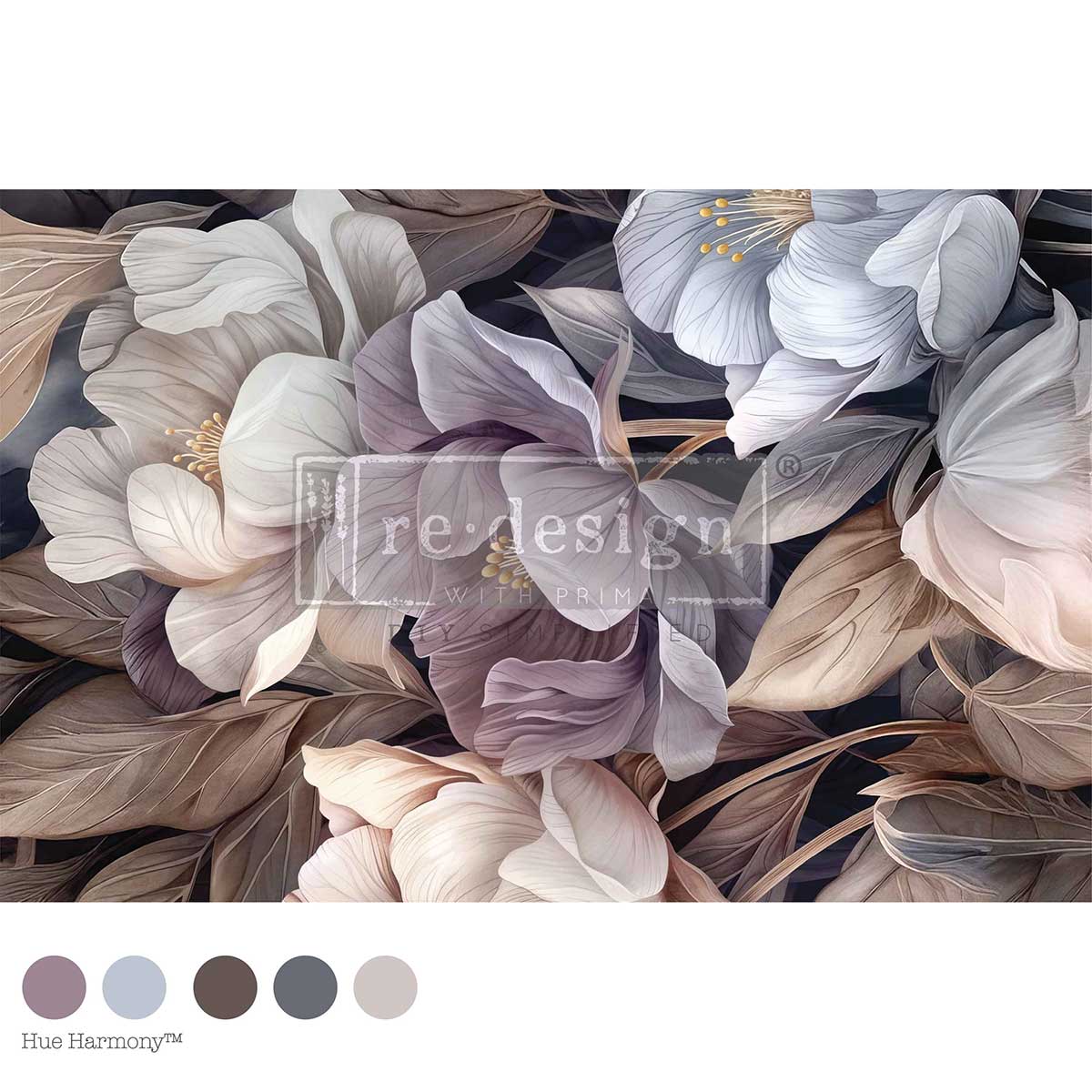 19.5″x30″ Decoupage Fiber – Petals In Prose – 1 sheet