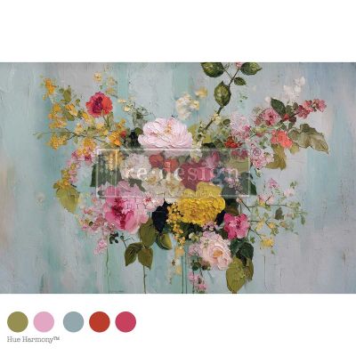 19.5″x30″ Decoupage Fiber – Impasto Infusion – 1 sheet