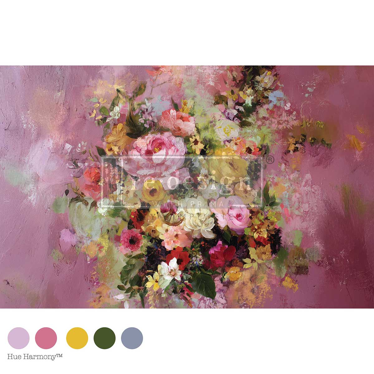 19.5″x30″ Decoupage Fiber – Magenta Mirage – 1 sheet