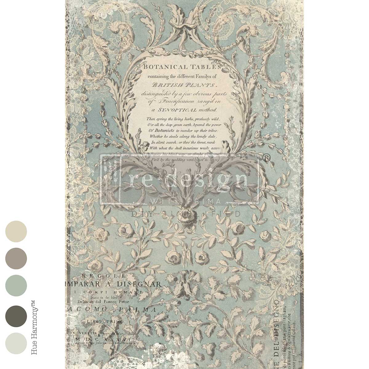 Decoupage Decor Fiber – Linnaeus’s Ghost – 1 sheet, 19.5″x30″