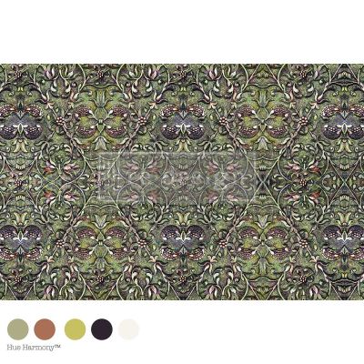 Decoupage Decor Fiber – Moss-Bound Symmetry – 1 sheet, 19.5″x30″