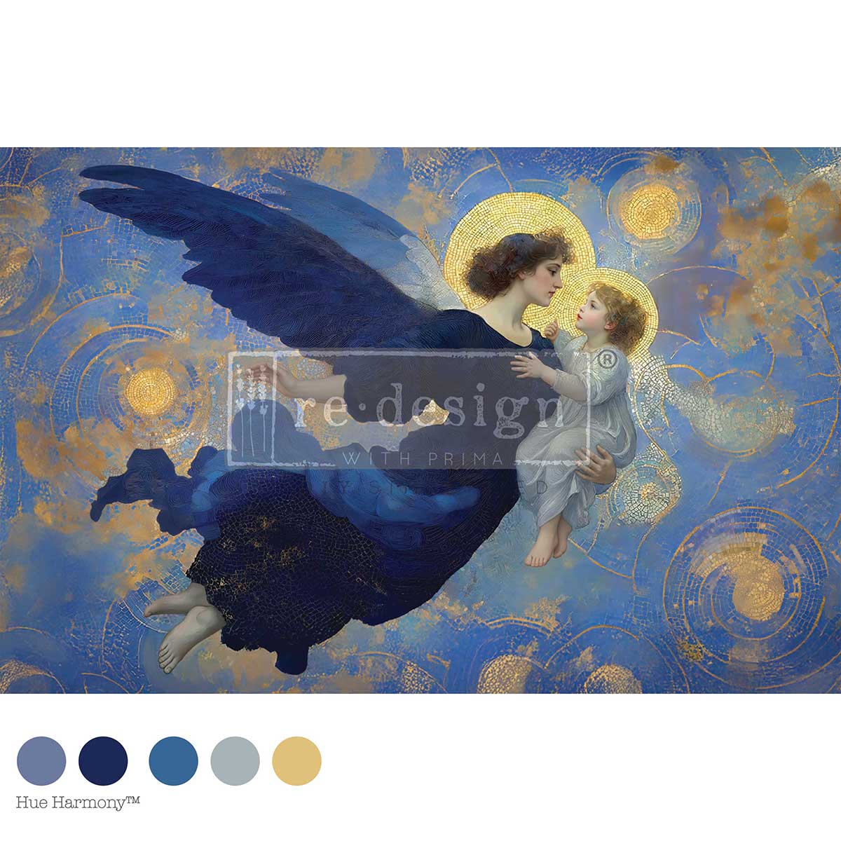 Decoupage Decor Fiber – Stardust Cradle – 1 sheet, 19.5″x30″