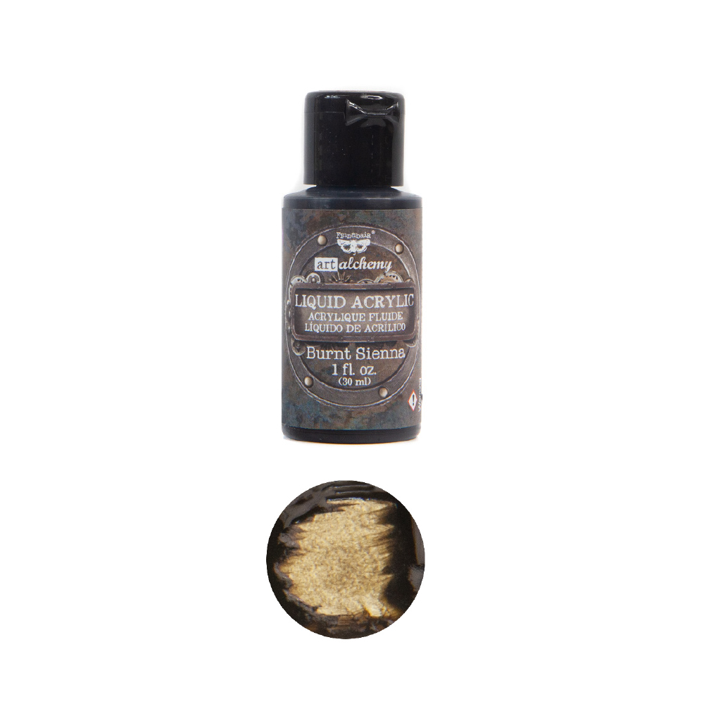 Art Alchemy-Liquid Acrylic Paint - Burnt Sienna 1fl.oz (30ml)