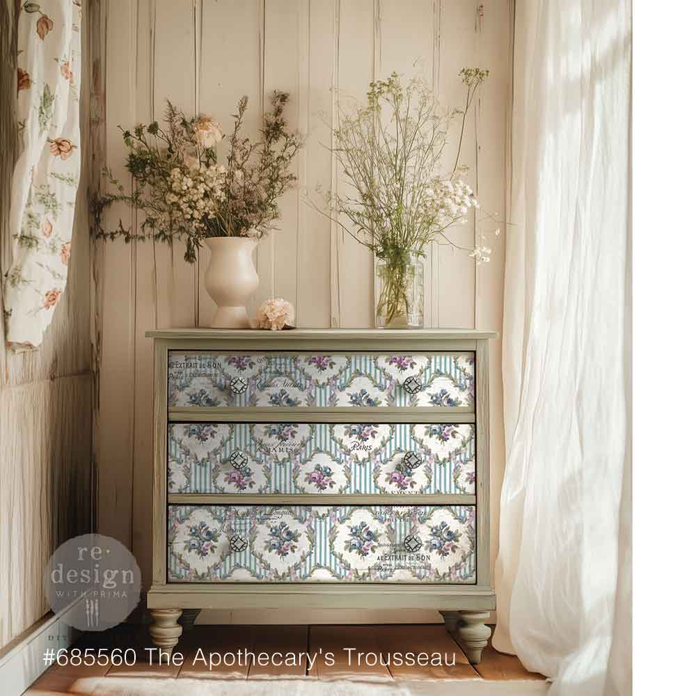 Decoupage Decor Fiber – The Apothecary’s Trousseau – 1 sheet, 19.5″x30″