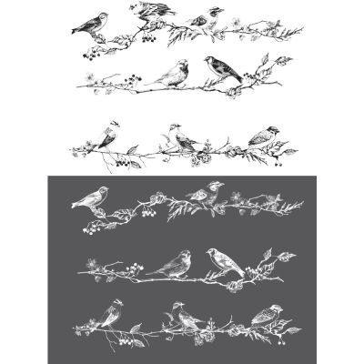 Redesign Décor Transfers® – Birds & Berries 24″x35″