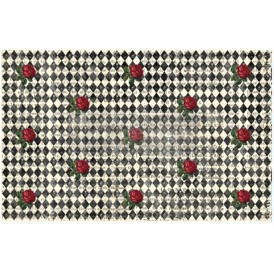 Decoupage Decor Tissue Paper – Queen’s Court of Roses – 1 sheet, 19.5″x30″