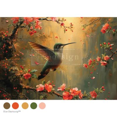 A3 Decoupage Fiber – Sunset Serenade – 1 sheet, 11.7″x16.5″