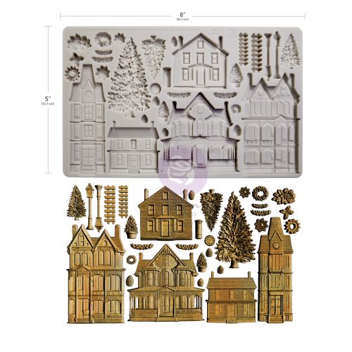 Finnabair Moulds – Winter Town – 1 pc, 5″x8″x8mm