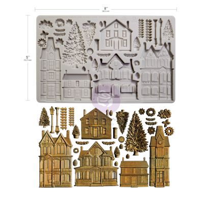 Finnabair Moulds – Winter Town – 1 pc, 5″x8″x8mm