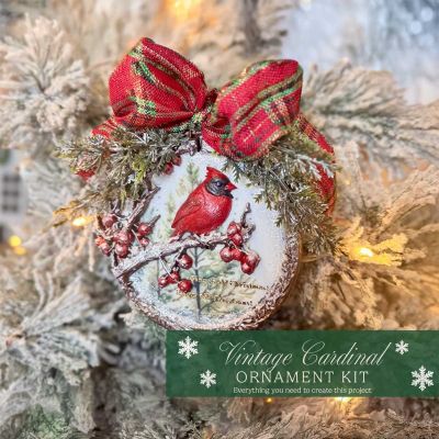 Vintage Cardinal Ornament