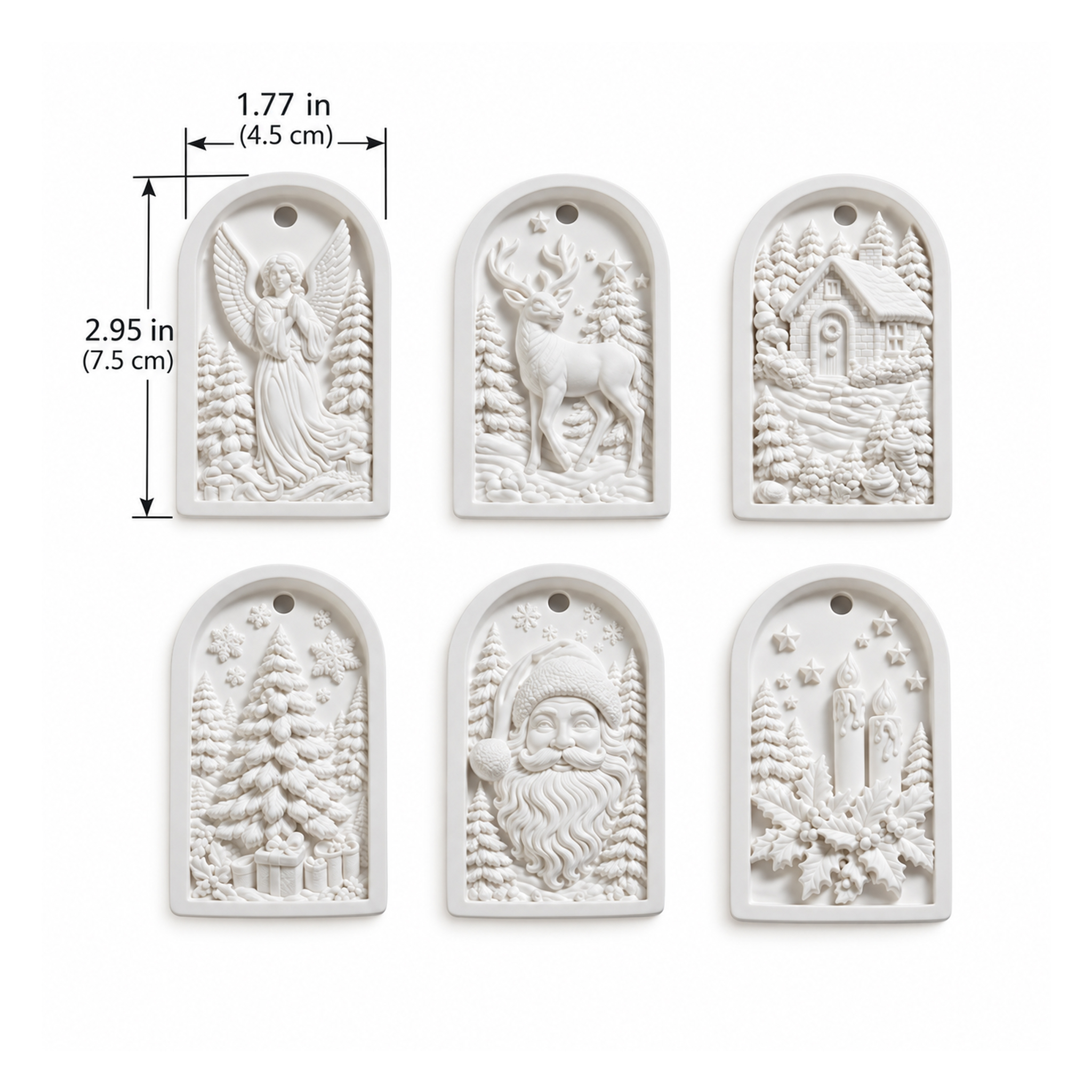 MelodyCast | Paint-Tap-Play Christmas Ornaments (Set of 6) | ORDER SEPARATELY
